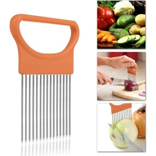 Kitchen Gadgets Onion Slicer Tomato Vegetables Safe Fork vegetables Slicing Cutting Tools Kitchen Accessories Vegetables Cutter