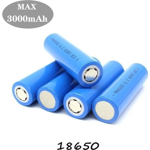 3.7V 18650 large capacity lithium battery rechargeable power tool special power battery accessories up to 4.2V 3000 mAh