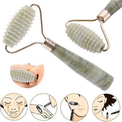 Natural Facial Massage Roller Jade Slim Face Thin Massager Natural Jade Massage Face-lift Wholesale Massage Tool Beauty #289779