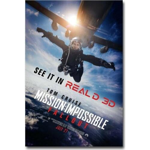 Mission Impossible Fallout Movie 22 Silk Cloth Poster Art Bedroom Decoration