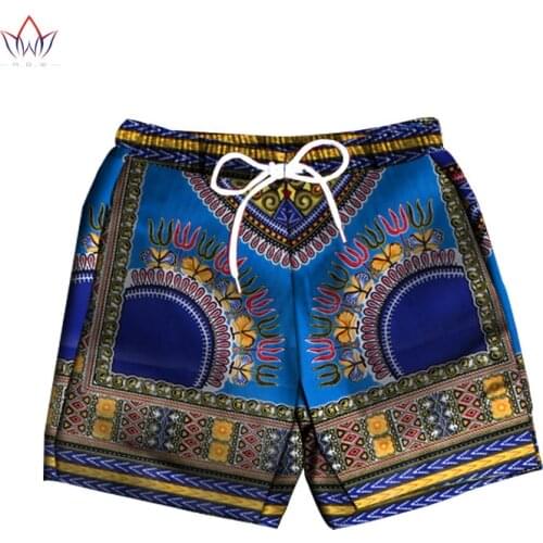 Men Short Pants Dashiki Cotton African Print Short Pants Clothes Customized Beach Short Pants African Style Clothing WYN614