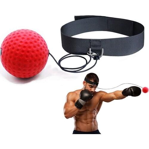 Boxing Reflex Ball With Headband Fight Punching Ball For Reaction Agility Speed Training Ball For Workout Fitness Gym Equipment