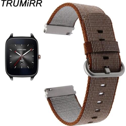 22mm Quick Release Nylon Watchband for Asus ZenWatch 1 2 Men LG G Watch W100 W110 Urbane W150 Ticwatch 1 Fabric Band Wrist Strap