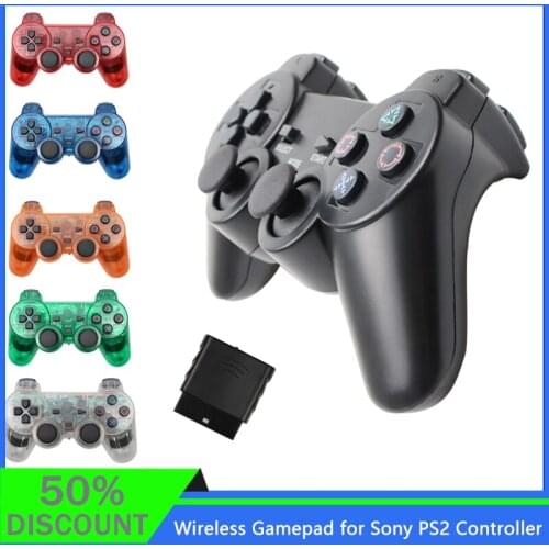 New Wireless Gamepad for Sony PS2 Controller for Playstation 2 Console Joystick Double Vibration Shock Joypad Wireless Controle