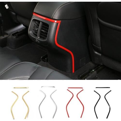 SHINEKA Car Styling ABS Armrest Storage Box Rear Decoration Frame Strips for Jeep Cherokee 14-16 Car Accessories