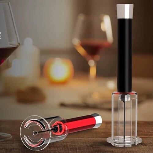 Portable Vacuum Corks with Foil Cutter Air Pressure Vacuum Wine Opener Stopper