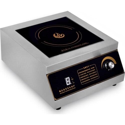 3500w 5000w Commercial Stainless Steel Crystal Panel Waterproof Home use Induction Cooker