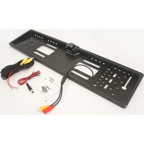 European license plate frame, LED4 light camera, European license plate frame with LED reversing camera