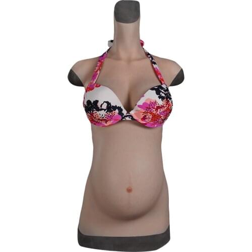 4-9 Months Realistic Silicone Fake Pregnant Belly Have Stretch Marks Big and Soft Cosplay Crossdresser Twins Pregnant Belly