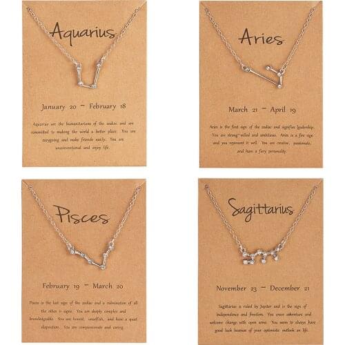 RINHOO FRIENDSHIP Women's Pendants Zodiac Signs
