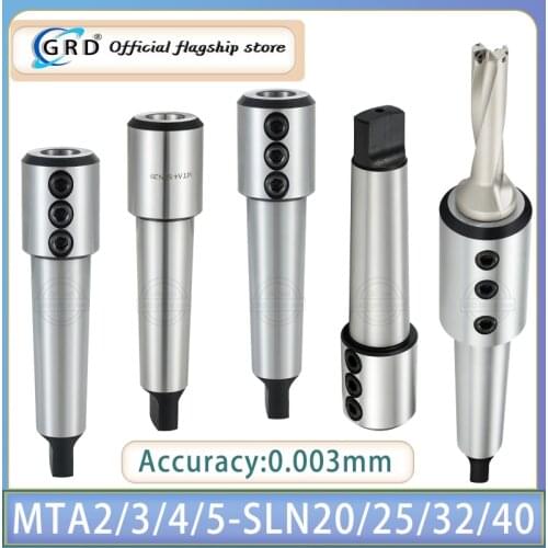1pcs Lathe Mohs Side Fixed U Drilling Tool Handle MT3 MTA4/MTA5-SLA/N25/32/40 Drilling Machine Fast Spray Drilling Tool Handle