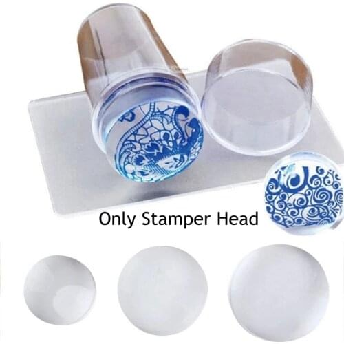 Silicone Refill Head Nail Seal Stamp Nail Polish Print Transfer Stamper Clear Jelly Marshmallow Stamper Nail Stamping Tool
