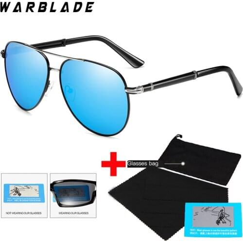 WarBLade 2021 New Sunglasses Men Polarized Fashion Classic Pilot Sun Glasses Fishing Driving Goggles Shades For Men/Wome Oculos