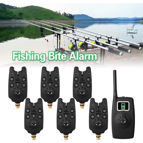 LED Wireless Fishing Alarm Electronic Fishing Alerts Bite Alarm Digital Screen Receiver Fishing Bite Alarms Carp Fishing Bell