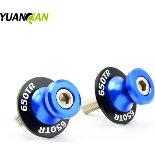 Universal CNC Aluminum Motorcycle Swingarm Slider Spools stand screws 6mm 8mm 10mm for Spring breeze 650TR 650 tr 650 TR