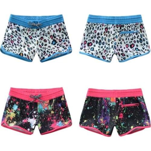 Women leopard beach shorts female black Boardshorts wetsuit shorts yoga diving swim shorts quick dry Bikini Bottoms hot shorts