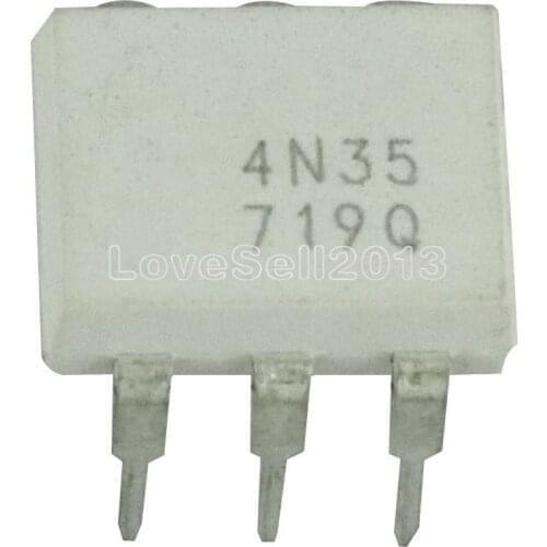 10PCS NEW 4n35 DIP6 Optocouplers Phototransistor 30V IC