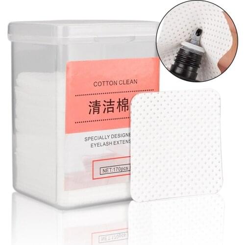 170PCS Cotton Piece Nail Polish Removes Eyelashes Grafting Planting Tool Eyelash Isolation Eye Patch Cleaning Manicure Tools