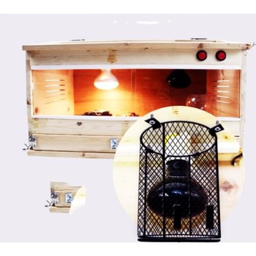 2Pcs Pet Burn Prevention Reptile Lamp Anti Scald Screen Cover Mesh Lampshade