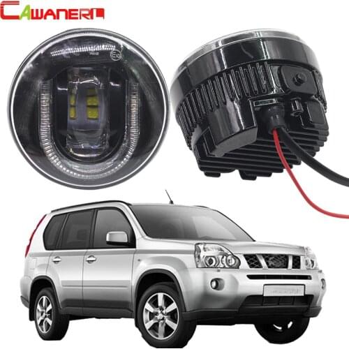 Cawanerl 2 Pieces Car Light Source LED Fog Lamp DRL Daytime Running Lamp For Nissan X-Trail T31 2007-2013