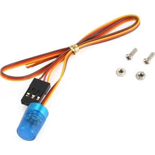 AX-511 Circular Ultra Bright LED Light Strobing-blasting Flashing Fast-slow Rotating Mode RC Police Firefighting Ambulance Car H