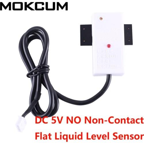 DC 5V NO Non-Contact Flat Liquid Level Sensor 2A Driver IP65 Waterproof Water Level Detector for T1.5mm-20mm Container