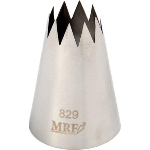 Free Shipping Stainless Steel 18/8 Large Open Star Piping Nozzle Cakes Cupcakes Decorating Icing Tip #829