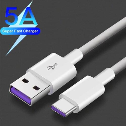 Original 5A Type C Cable Super Charge USB C Cables Fast Charger Phone Cable Type-C Android Tablet Data Cord Universal USB C Wire