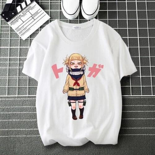 My Hero Academia Asui Tsuyu Graphics Print Cool T-Shirt Round Collar Short Sleeve Modal Top Tee