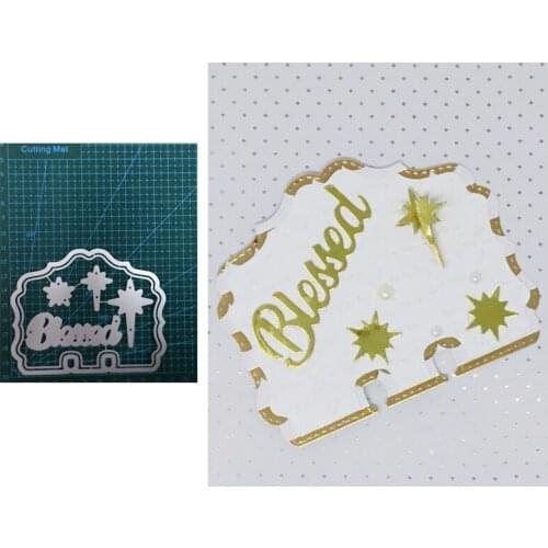 Memorydex Card Blessed Metal Cutting Dies Stencil For Scrapbooking Album Photo Paper Cards Crafts Handmade New Dies for 2019