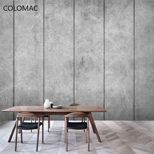 Colomac Custom Nordic 3d Retro Industrial Style Cement Wallpaper Clothing Store Mural Wall Decoration Bedroom Drop Shopping