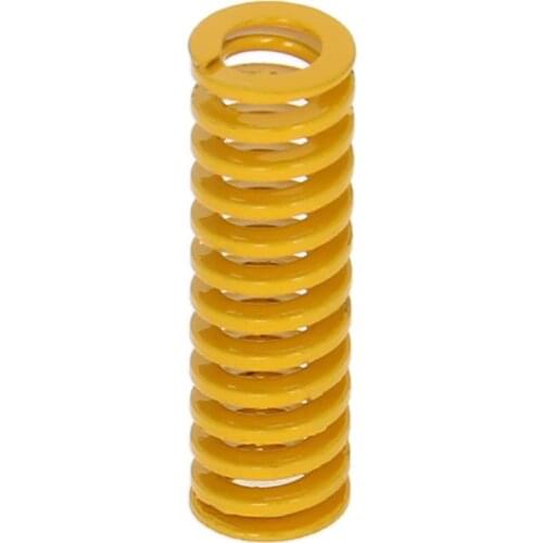 MroMax New Mold Spring-lighter Load Spring Steel Paint Yellow OD 8/10/18/20mm ID 4/5/9/10mm Length 25/30/45/50/65/70/80/90/100mm