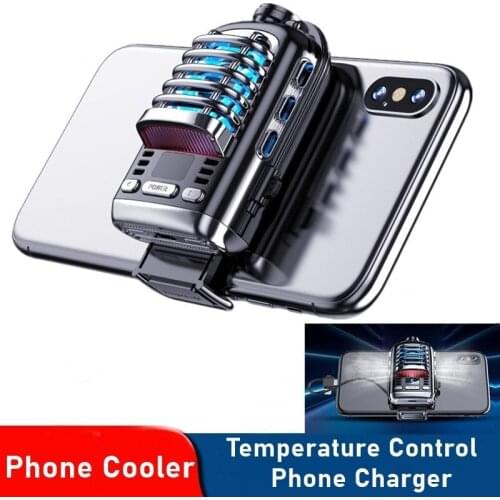 Portable Usb Phone Cooling Fan Mute Game Phone Cooler Temperature Control Radiator For Smartphone Iphone Xiaomi Samsung Fan