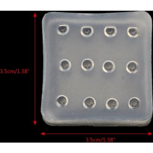 Transparent Silicone Mini 4mm Round Opal Beads Mold Epoxy Resin Jewelry Tools R58E