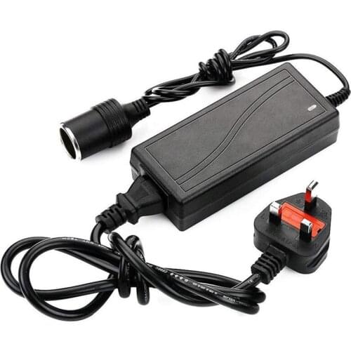UK plug Power Supply Cigarette Lighter Socket AC to DC Adapter 110V-240V to 12V 5A Car Power Charger Converter