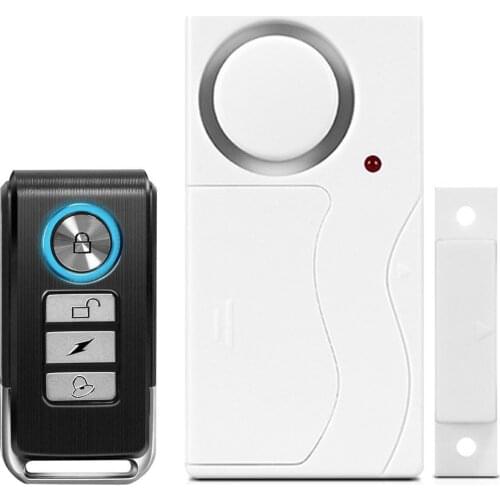 Wireless Door Alarm Anti-Theft Remote Control Door and Window Security Alarms,105 dB Loud Pool Door Alarm