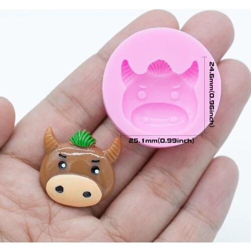 YF295 cattle Silicone Mold- for Dessert Fondant Cake Decorating Tools Chocolate Candy Resin Craft Jewelry