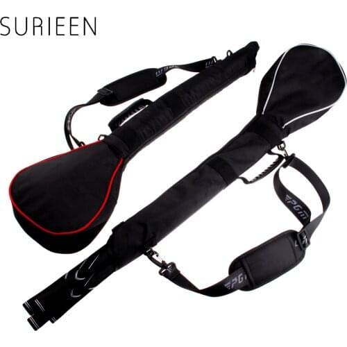 SURIEEN Golf Bags Outdoor Practice Training Golf Gun Bag Packed Foldable Design Portable - Can Store 3 Golf Clubs