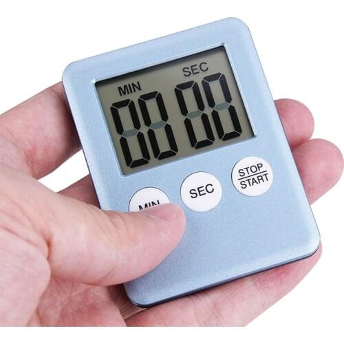 Ultra Thin Lcd Digital Screen Kitchen Timer Square Cooking Count Up Countdown Timer Alarm Clock Temporizador Magnet Clock