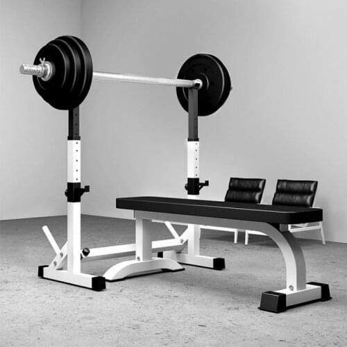 OVERSEAS STOCK!!! Barbell Squat Rack Barbell Stand Weight Lifting Adjustable Height Barbell Frame Indoor Fitness Equipment HWC