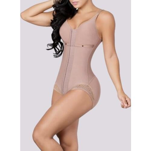 Flat Abdomen Fajas Modeladora Waist Trainer Bodysuit Women Modeling Strap Underwear Slimming Full Body Shaper Compression Corset