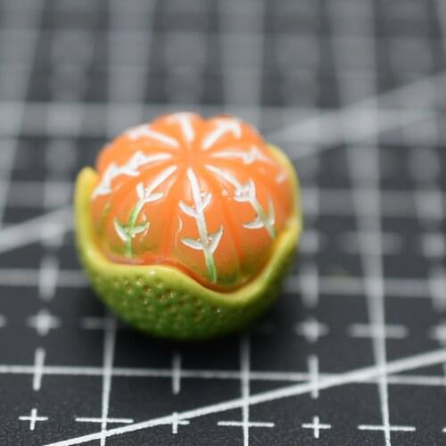 1pcs/lot resin flat back simulation food green peel orange 16mm Cabochons Hair Bow Center Card Frame Making Craft DIY