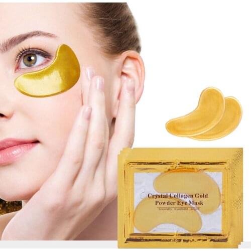 10Pcs Crystal Collagen Gold Eye Mask Anti-Aging Dark Circles Acne Beauty Patches For Eye Skin Care Korean Cosmetics