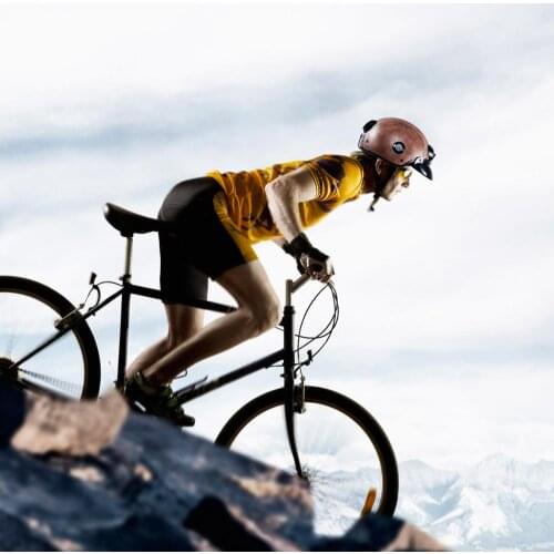 2019 New Model Brown Leather Half Face Smart Motorcycle Helmet with Camera