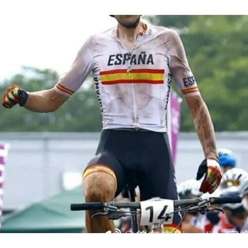 2021 Espana Spain Summer Cycling Jersey Set Team Racing Sport Bicycle Kits Mens Bike Equipment
