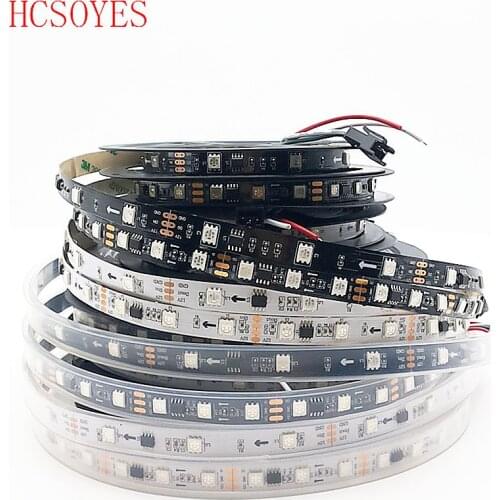 5m/Roll DC12V WS2811 30/60leds/m 5050 SMD RGB Strip AddressableLed Pixels External 1 Ic Control 3 Leds Flexible Light
