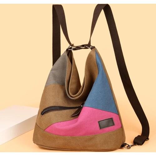 Women Canvas Backpack Designer Fashion Shoulder Bag Large Capacity Travel Bagpack School Bag For Teenage Girl Mochila Rucksacks