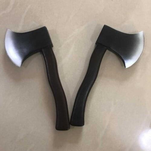 Childrens Toys PU Foam Tactical Axe Outdoor Hunting Camping Survival Game Fire Axe Cosplay Tomahawk Axe Free Shipping 28cm