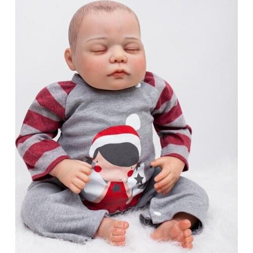 48cm 100% Handmade Soft Vinyl Fashion Dolls Reborn Bebe Children Play House Toys Bebe Gift Boneca Reborn Collection Doll