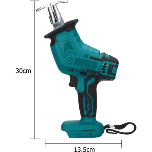Electric Saber Li-Ion Battery For Wood Metal Portable 18V Cordless Reciprocating Saw Blade Chain Cutting Power Tool